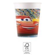 Disney Cars Arena Race Papierbecher, 8 Stück, 200 ml FSC