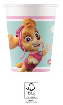 Paw Patrol Skye and Everest Papierbecher 8 Stk 200 ml FSC