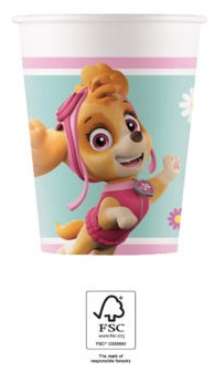 Paw Patrol Skye and Everest Pappbecher 8 Stück 200 ml FSC