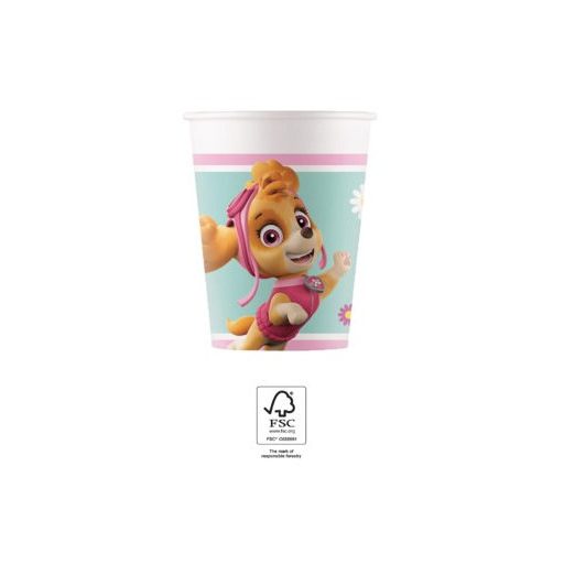 Paw Patrol Skye and Everest Papierbecher 8 Stk 200 ml FSC