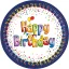 Geburtstag Multicolor Happy Birthday Pappteller 8 Stk 20 cm FSC