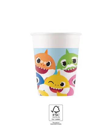 Baby Shark Papier (8 Stücke) 200 ml FSC