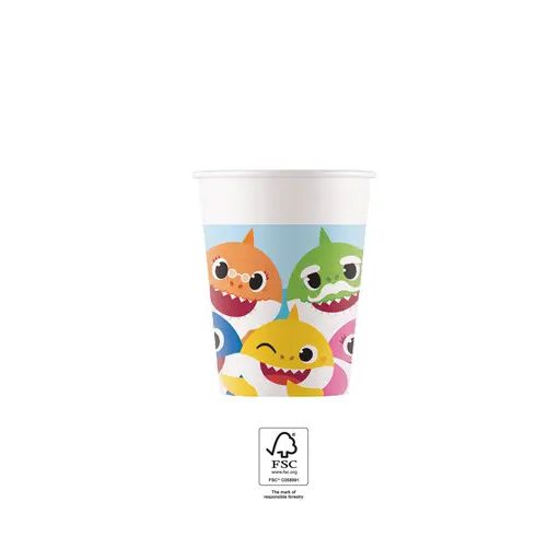 Baby Shark Fun in the Sun Pappbecher 8 Stk 200 ml FSC