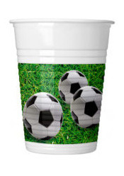 Fußball Soccer Field Kunststoff Becher 8 Stück os 200 ml