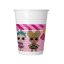 LOL Surprise! Glitterati Kunststoffbecher-Set 8 Stk. 200 ml