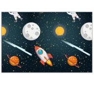 Platz Rocket Space Kunststoff Tischdecke 120x180 cm