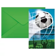 Fußball Soccer Fans Party Einladung 6 Stk FSC