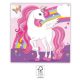 Einhorn Rainbow Colors Serviette 20 Stk. 33x33 cm FSC