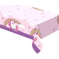 Einhorn Rainbow Colors Kunststoff-Tischdecke 120x180 cm