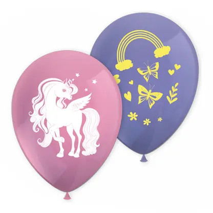 Einhorn Rainbow Colors Ballon, 8er-Pack