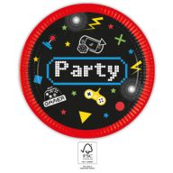 Gamer Gaming Party Pappteller 8 Stk. 23 cm FSC