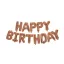 Geburtstag Happy Birthday Rose Gold Folienballon 3,4 m