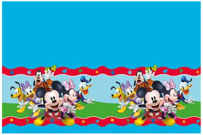 Disney Mickey Rock the House Tischtuch aus Kunststoff 120x180 cm