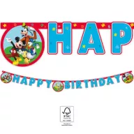 Disney Mickey  Rock the House Happy Birthday Schild FSC 2 m