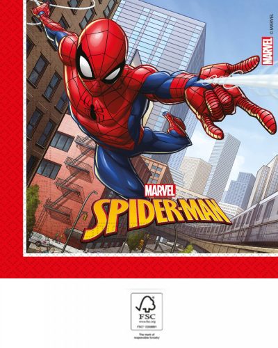Spiderman Crime Fighter Serviette 20 Stk. 33x33 cm FSC