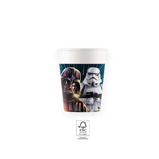 Star Wars Galaxy Papierbecher 8 Stk. 200 ml FSC