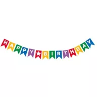 Geburtstag Multicolor Happy Birthday Papierbanner 2,3 m