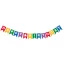 Geburtstag Multicolor Happy Birthday Papierbanner 2,3 m