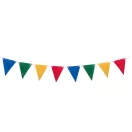 Farbe Multicolor Fähnchengirlande FSC 2,3 m