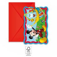 Disney Mickey  Rock the House Party-Einladung 6-er Set FSC