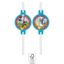 Disney Mickey  Rock the House Papierstrohhalm, 4-tlg. Set FSC