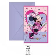 Disney Minnie  Junior Party-Einladung 6 Stk FSC