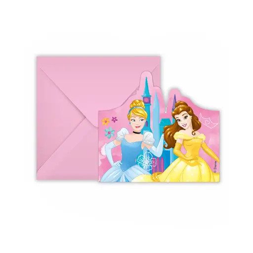 Disney Prinzessin Live Your Story Party-Einladung 6er-Set FSC