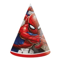 Spiderman Crime Fighter Partyhut, Dreispitz 6 Stk FSC