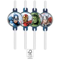 Avengers Infinity Stones Papierstrohhalm, 4er Set FSC