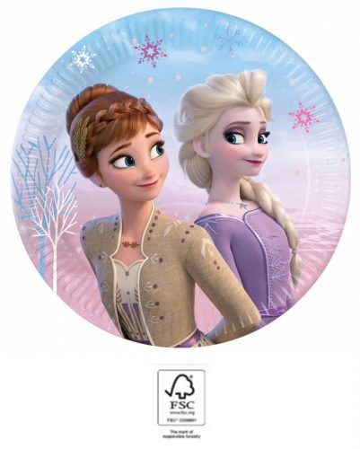 Disney Eiskönigin Wind  Papierplatte 8 Stk. 20 cm FSC