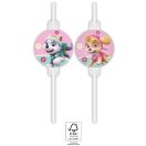 Paw Patrol Skye and Everest Papierstrohhalme, 4er-Set FSC