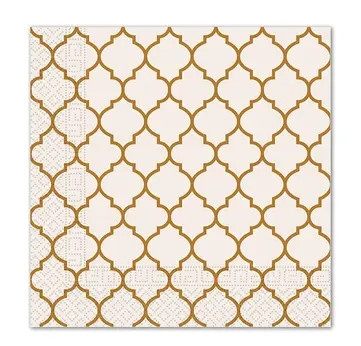 Farbe Brown Tiles Braune Serviette 20 Stk 33x33 cm FSC