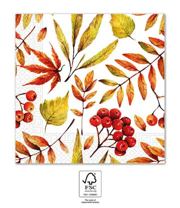 Fallen Leaves Serviette (20 Stücke) 33x33 cm