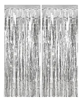 Silver Curtains, Silber für Türöffnungen Vorhang 2 m