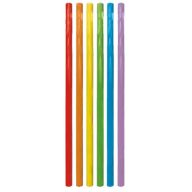 Farbe Multicolor Kunststoffstrohhalm, 6er-Set