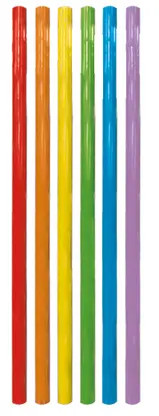 Farbe Multicolor Kunststoff Strohhalm 6 Stk.
