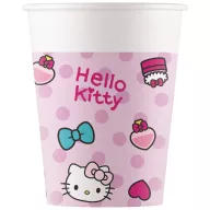 Hello Kitty Fashion Papierbecher 8 Stk 200 ml
