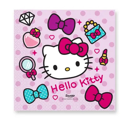 Hello Kitty Fashion Serviette (20 Stücke) 33x33 cm