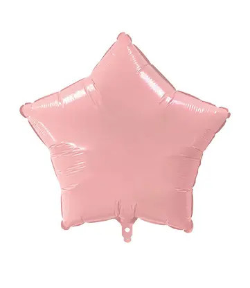 Pink Pastel Star, Rosa Star Folienballon 46 cm