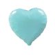 blue Pastel Heart , Blau Herz Folienballon 46 cm