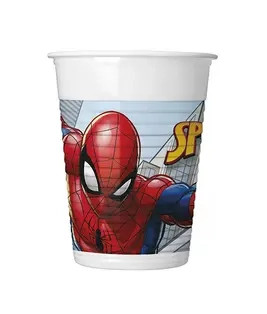 Spiderman Crime Fighter Kunststoff Becher 8 Stück 200 ml