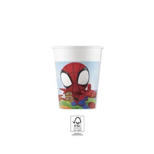Spiderman Spidey Papierbecher 8er Pack 200 ml FSC