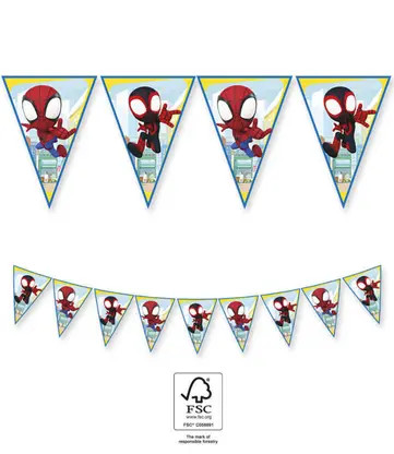 Spiderman Spidey  Wimpelkette FSC 2,3 m
