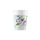Schmetterling Turquoise Papierbecher 8 Stk 200 ml