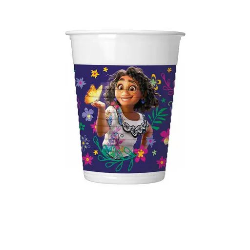 Disney Encanto Flower Plastikbecher 8 Stk 200 ml