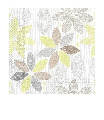 Blume Foliage Blätter Serviette 20 Stk 33x33 cm
