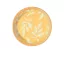Blume Orange Leaves Blatt Papier Teller 8 Stk 20 cm