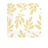 Blume Orange Leaves Blatt Serviette 20er Pack 33x33 cm