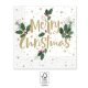 Holly Merry Weihnachten Serviette (20 Stücke) 33x33 cm FSC