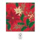 Holly Poinsettia Weihnachten Serviette (20 Stücke) 33x33 cm FSC